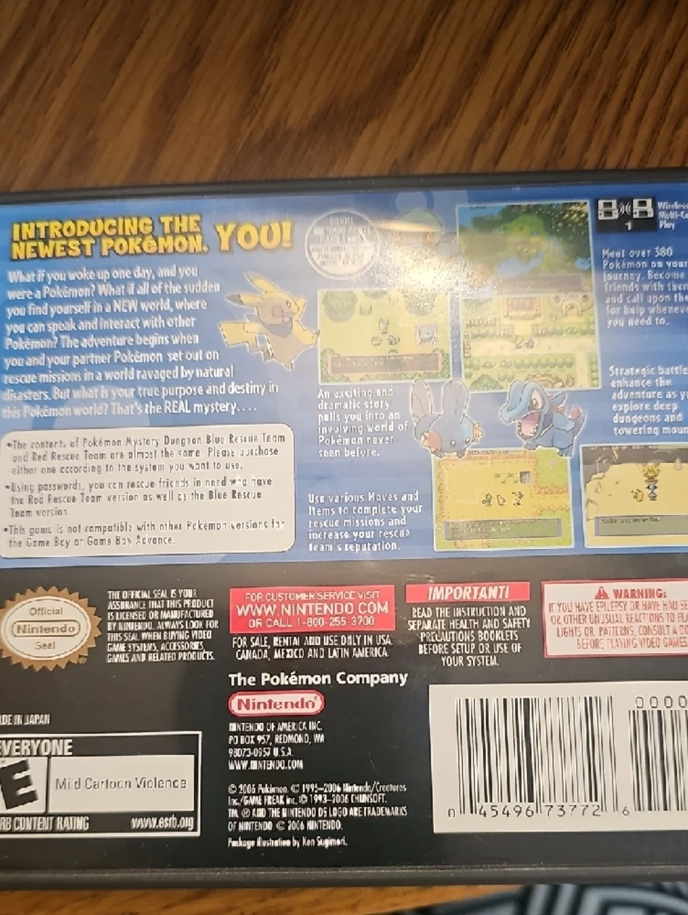 Nintendo Pokémon Mystery Dungeon: Blue Rescue Team – Game & Case